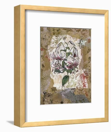 White Lily and Lace-Annabel Hewitt-Framed Art Print