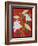 White lily on a red background no.1, 2008-Timothy Nathan Joel-Framed Giclee Print