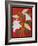 White lily on a red background no.1, 2008-Timothy Nathan Joel-Framed Giclee Print