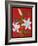 White lily on a red background no.2, 2008-Timothy Nathan Joel-Framed Giclee Print