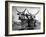 White Long-Horned Steers Teamed Up Like Oxen to Pull a Hay Wagon on the Anyala Farm-Margaret Bourke-White-Framed Photographic Print