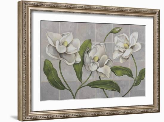 White Magnolia-John Zaccheo-Framed Giclee Print