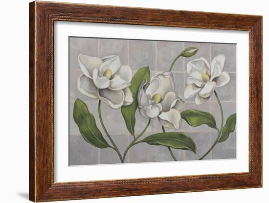 White Magnolia-John Zaccheo-Framed Giclee Print