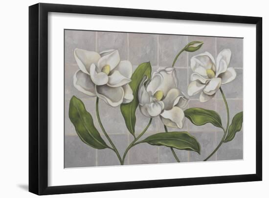 White Magnolia-John Zaccheo-Framed Giclee Print