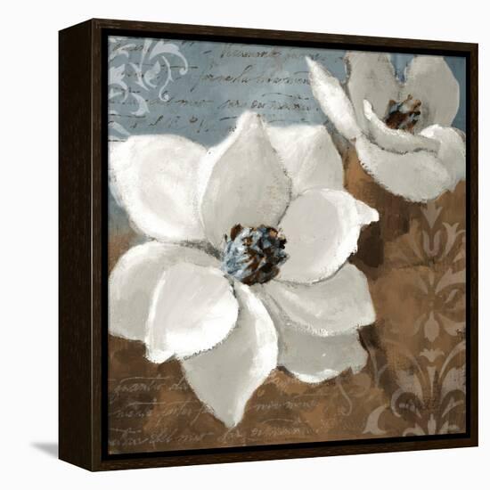 White Magnolias I-Lanie Loreth-Framed Stretched Canvas