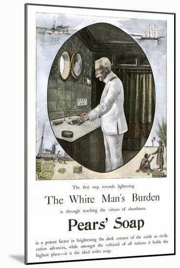 White Man's Burden Is to Teach Cleanliness-null-Mounted Giclee Print