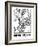 White Map of New York-NaxArt-Framed Art Print