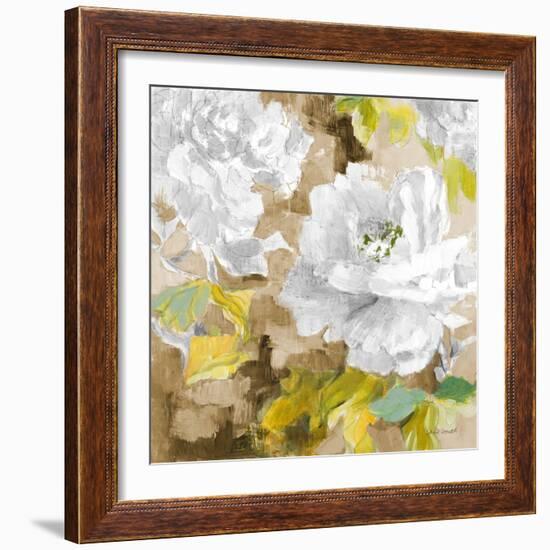 White Modern Peonies I-Lanie Loreth-Framed Art Print