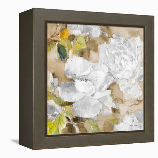 White Modern Peonies II-Lanie Loreth-Framed Stretched Canvas