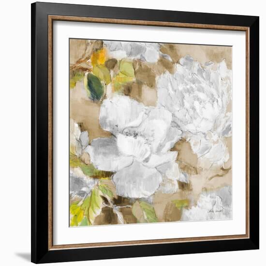 White Modern Peonies II-Lanie Loreth-Framed Art Print
