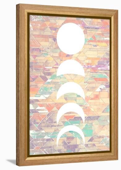 White Moon Phases-null-Framed Stretched Canvas