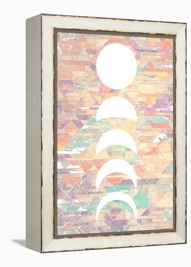 White Moon Phases-null-Framed Stretched Canvas