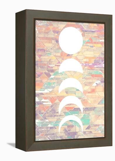 White Moon Phases-null-Framed Stretched Canvas