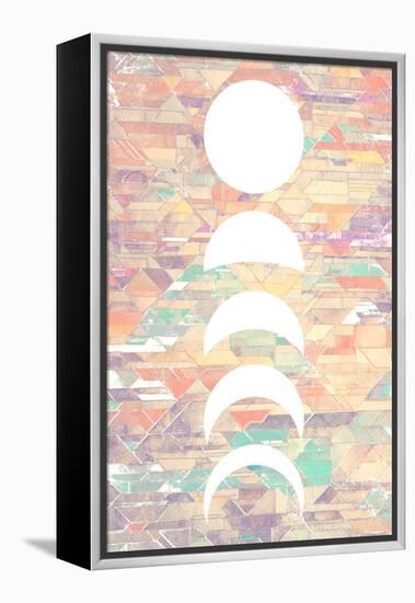 White Moon Phases-null-Framed Stretched Canvas