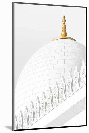 White Mosque - Dome Cornice-Philippe HUGONNARD-Mounted Photographic Print