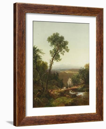 White Mountain Scenery, 1859 (Oil on Canvas)-John Frederick Kensett-Framed Giclee Print