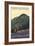 White Mountains, New Hampshire - Live Free and Climb Hiker Scene-Lantern Press-Framed Art Print