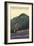 White Mountains, New Hampshire - Live Free and Climb Hiker Scene-Lantern Press-Framed Art Print
