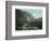 White Mountains, New Hampshire - Train Crossing the Willey Brook Bridge-Lantern Press-Framed Art Print