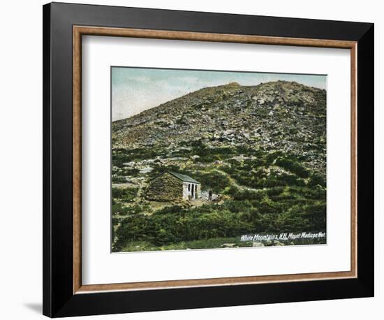 White Mountains, New Hampshire, View of Mount Madison Hut-Lantern Press-Framed Art Print