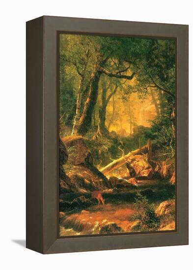 White Mountains, New Hampshire-Albert Bierstadt-Framed Stretched Canvas