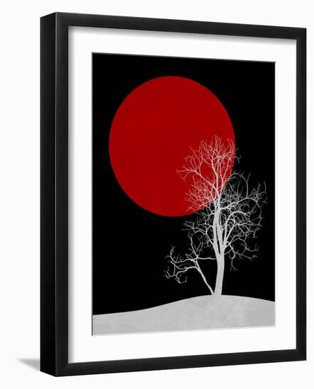 White Night Tree-Jasmine Woods-Framed Art Print