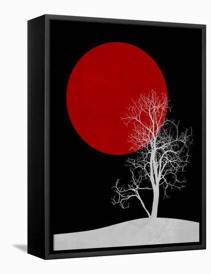 White Night Tree-Jasmine Woods-Framed Stretched Canvas