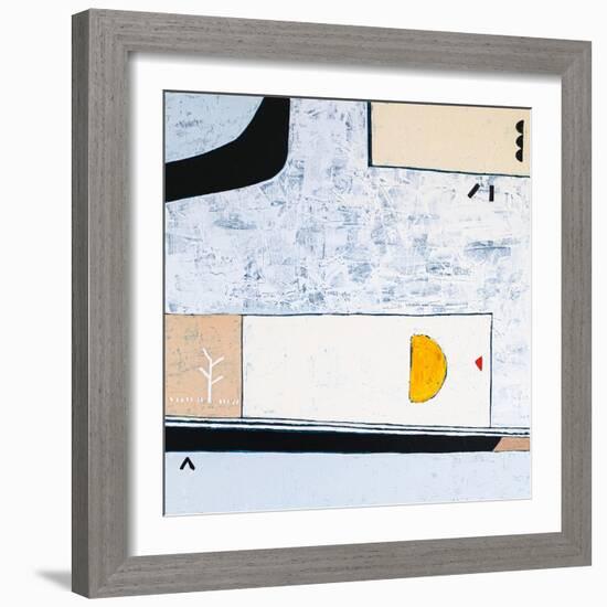 White night-Hyunah Kim-Framed Art Print