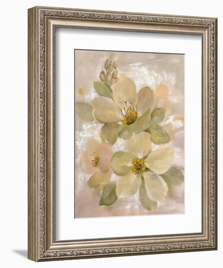 White on White Floral I-Silvia Vassileva-Framed Art Print