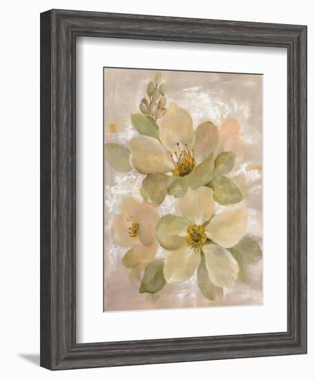 White on White Floral I-Silvia Vassileva-Framed Art Print