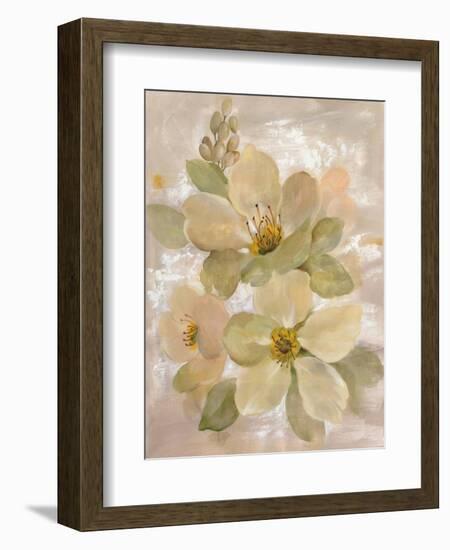 White on White Floral I-Silvia Vassileva-Framed Art Print