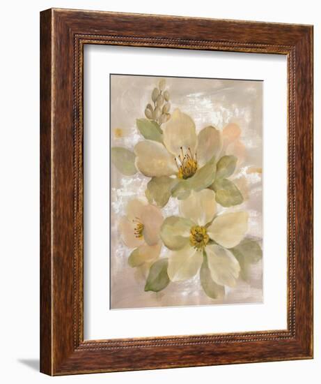 White on White Floral I-Silvia Vassileva-Framed Art Print