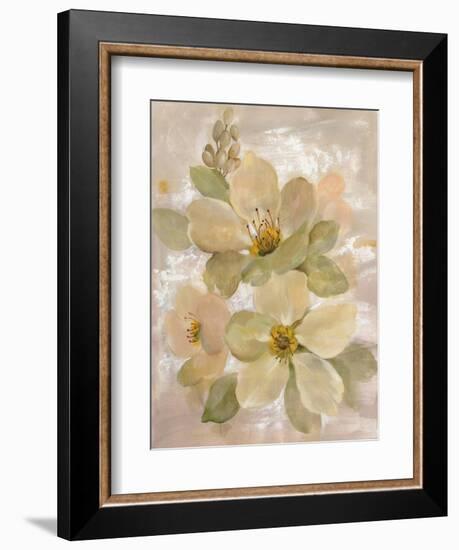 White on White Floral I-Silvia Vassileva-Framed Art Print