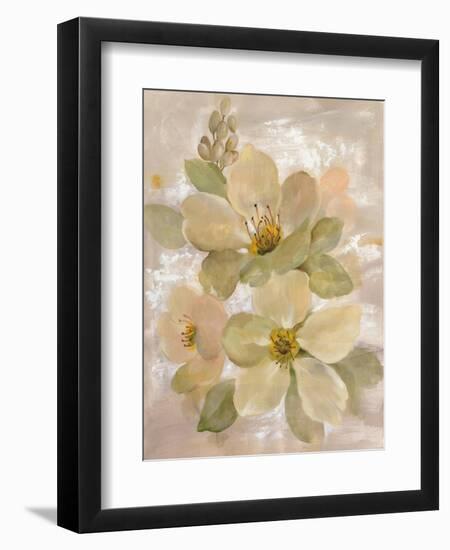 White on White Floral I-Silvia Vassileva-Framed Art Print