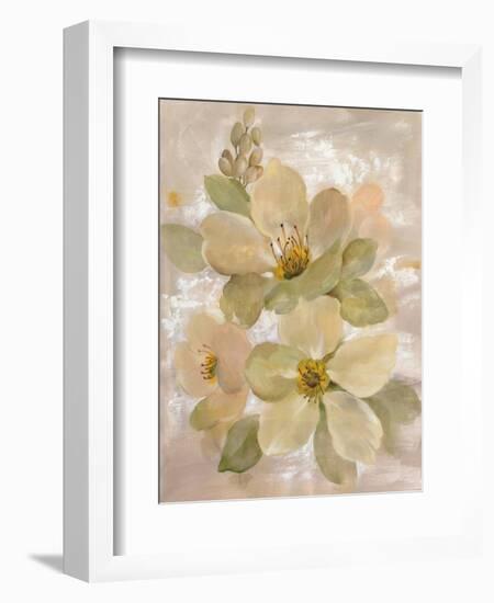 White on White Floral I-Silvia Vassileva-Framed Art Print