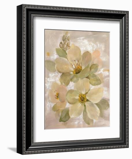 White on White Floral I-Silvia Vassileva-Framed Art Print