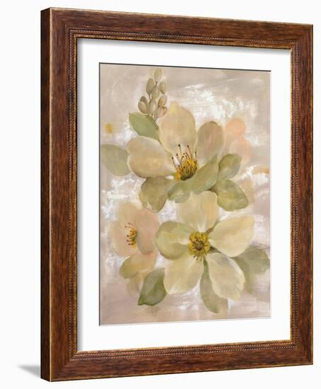 White on White Floral I-Silvia Vassileva-Framed Art Print