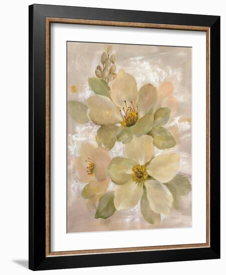 White on White Floral I-Silvia Vassileva-Framed Art Print