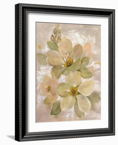 White on White Floral I-Silvia Vassileva-Framed Art Print