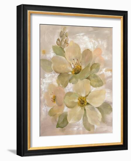 White on White Floral I-Silvia Vassileva-Framed Art Print