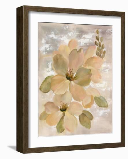 White on White Floral II-Silvia Vassileva-Framed Art Print