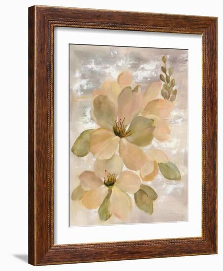 White on White Floral II-Silvia Vassileva-Framed Art Print