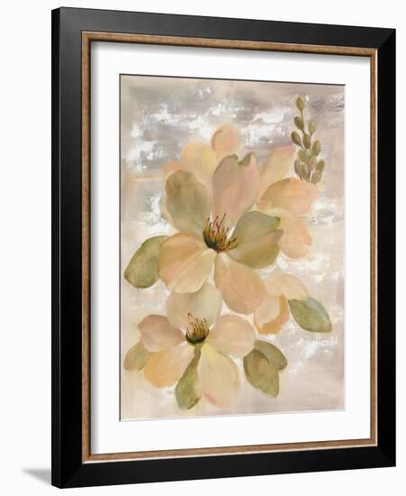 White on White Floral II-Silvia Vassileva-Framed Art Print