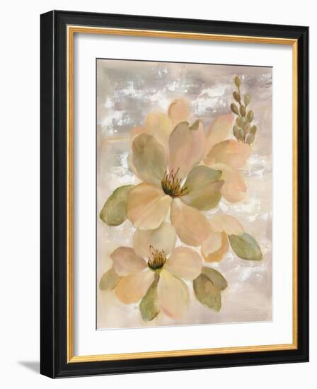 White on White Floral II-Silvia Vassileva-Framed Art Print