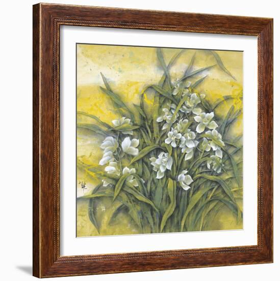 White Orchids-Cai Xiaoli-Framed Giclee Print