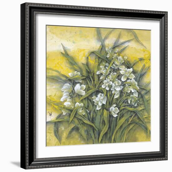 White Orchids-Cai Xiaoli-Framed Giclee Print