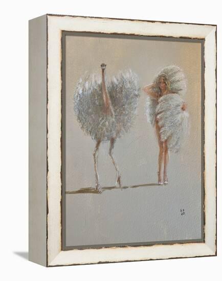 White Ostrich Ballet-Lincoln Seligman-Framed Premier Image Canvas