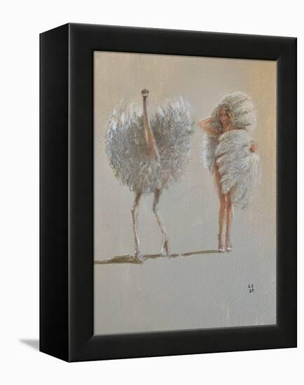 White Ostrich Ballet-Lincoln Seligman-Framed Premier Image Canvas