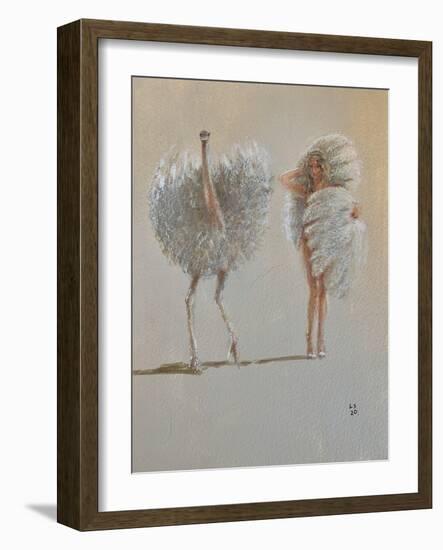 White Ostrich Ballet-Lincoln Seligman-Framed Giclee Print