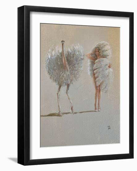 White Ostrich Ballet-Lincoln Seligman-Framed Giclee Print